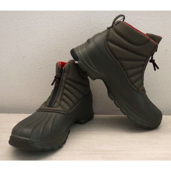 Sperry STS24609-310 Mens 9.5M Olive Green SeaCycled Float Zip-Up Duck Boots - Picture 14 of 15